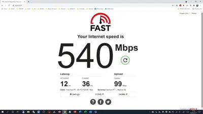 a screenshot of the fast speed website at Encarnação Funchal, a Home in Madeira in Funchal