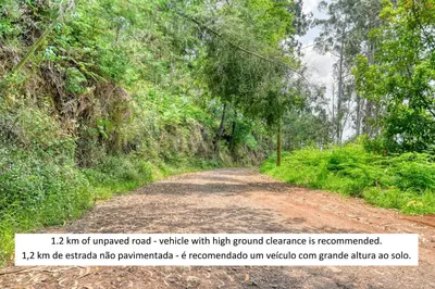 an unpaved road with high ground clearance is recommended at Chalet da Nogueira, a Home in Madeira in Ponta do Sol