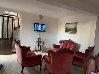 a driveway leading to a house with a gate at Casa da Isilda ,three bedrooms in Estreito da Calheta