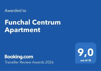 a blue sign with the words financial centricular appointment at Funchal Centrum Apartment in Funchal