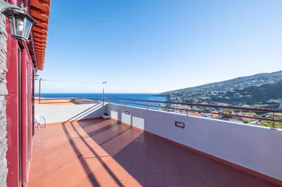 a balcony with a view of the ocean at Terrace to Atlantic in Santa Cruz