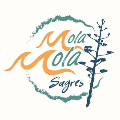 a drawing of a sign for a nolaza zlezlez with a tree at Mola Mola Sagres in Sagres