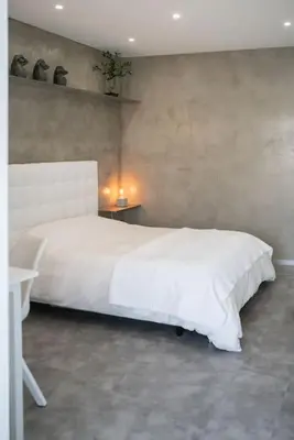 a bedroom with a large white bed in a room at SUPER Central - Silver in Funchal