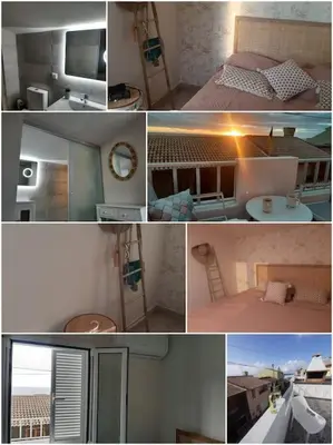 a collage of photos of a bedroom and a room at Casa Tropicana in Paul do Mar