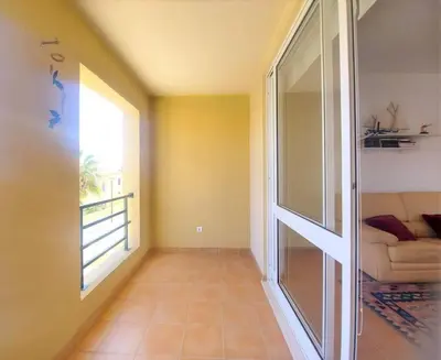 a bathroom with a sink and a shower at Desertrose in Porto Santo