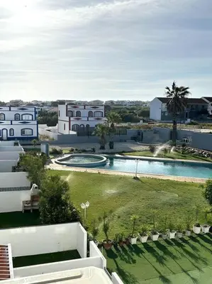 a view of a resort with a swimming pool at New Flat surround by beaches. in Sagres