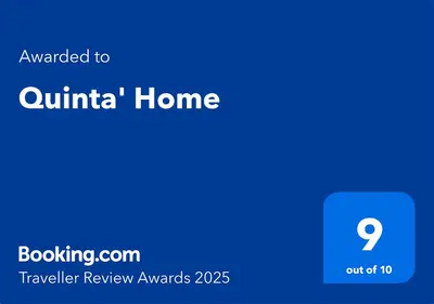 a screenshot of the online home screen with the text awarded to quinilla home at Quinta' Home in Ribeira da Janela