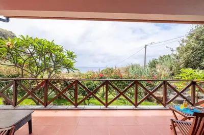 a view from the balcony of a villa at Casa del Mar I by GALMI in Arco de São Jorge
