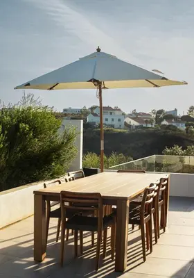a white house with a red roof at Villa Beatriz Ocean View in Aljezur
