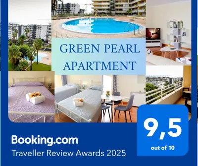 a collage of pictures of a apartment with a pool at Green Pearl Apartment in Funchal