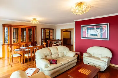 a living room with two couches and a dining room at Katerina´s Place - Funchal in Funchal