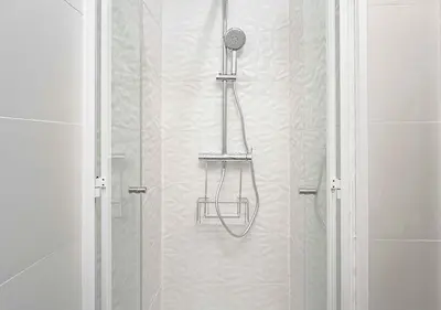 a shower with a glass door with a shower at Better Together Funchal I in Funchal