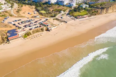 an aerial view of a beach and the ocean at Porto de Mos 86 by Destination Algarve in Lagos