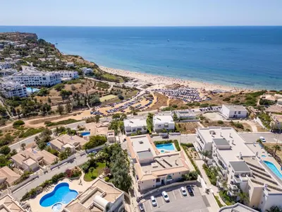 an aerial view of a resort and the beach at Porto de Mos 69 by Destination Algarve in Lagos