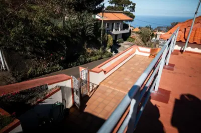 an overhead view of a staircase on a house at Casa da Montanha in Salão