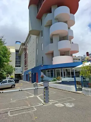 a parking lot in front of a building at Sunrise View in Funchal