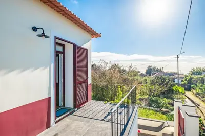a view from the balcony of a house at Casa os Gauleses in Gaula