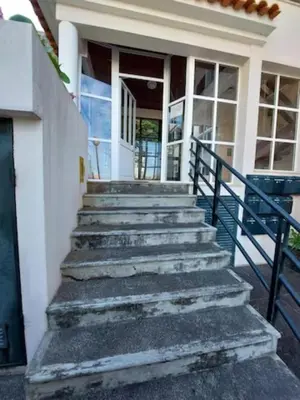 a set of stairs in front of a house at Barbara Home in Madalena do Mar