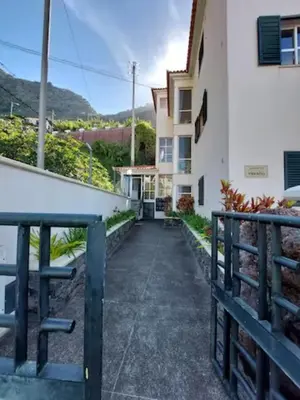 a view from the balcony of a building at Barbara Home in Madalena do Mar