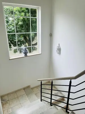 a room with a table and a window at Casa Da Praia in Luz