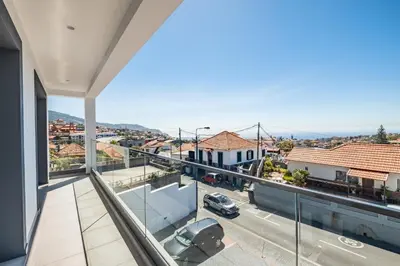 a balcony with a view of a street at Contemporary Residence C by Homie in Funchal