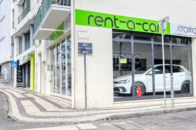 a store front with a car in the window at Beco Santa Emilia 2I, a Home in Madeira in Funchal