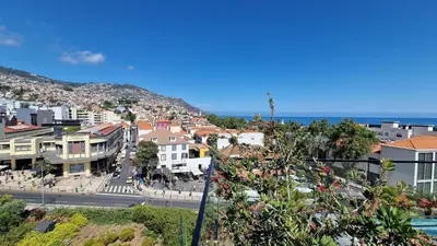 a view of a city with buildings and the ocean at Daysy Loft by LovelyStay in Funchal