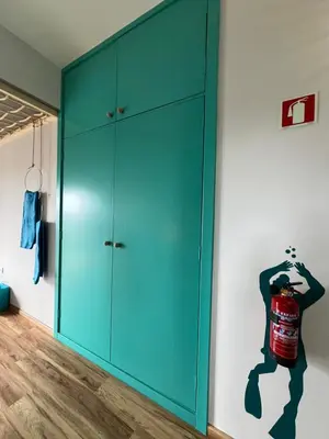 a bathroom with a sink and a glass shower at Caniçal houses - Madeira in Caniçal