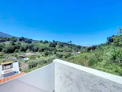 a view from the balcony of a house at Celeiro do Avô in Santana