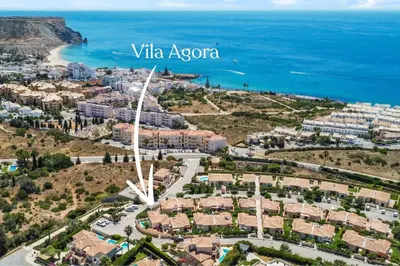 an aerial view of the city of villa astoria at Vila Agora Luz in Luz