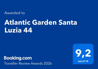 a blue rectangle with the wordsatlantic garden santa at Atlantic Garden Santa Luzia 44 in Funchal