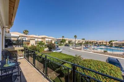 a balcony with a view of a street at Boa Vista - Fairview Island in Lagos