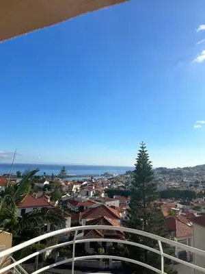 a view of the city from the balcony of a building at Funchal Casa 2 in Funchal