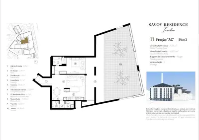 an empty parking lot in a parking garage at Luxury Garden Apartment at Savoy Insular in Funchal