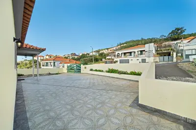 a view of the driveway of a house at Casa Carlota by Atlântica in Santa Cruz