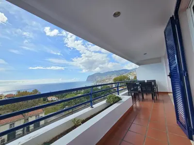 a balcony with a view of the ocean at Vista Mar Forum by Rentallido in Funchal