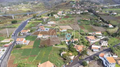an aerial view of a small village with houses at Casa do Maurício by GALMI in Ponta do Pargo