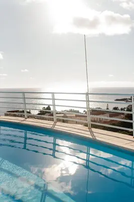 a swimming pool on the deck of a cruise ship at Luxurious T2 Varandas Apartment XIII in Funchal