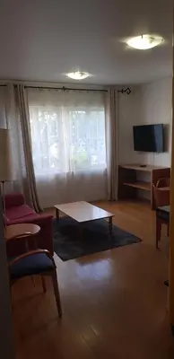 a bathroom with a toilet and a sink at Apartamentos Turisticos Avenue Park in Funchal