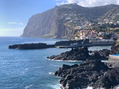 a view of the amalfi coast in positano at Pakisa-Holidays in Funchal
