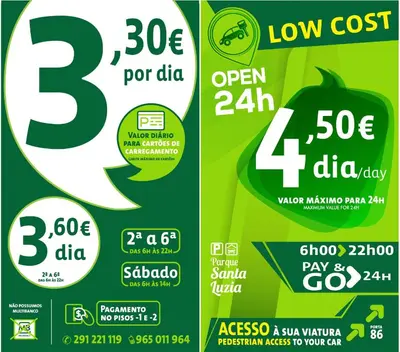 a flyer for a low cost discount on a green apple at Cantinho dos Netos in Funchal