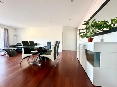 a view of the ocean from a building at Rooms for Rent in Funchal in Funchal