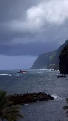 a view of the ocean with rocks in the water at CASAS MARE , Ponta Delgada, Madeira in Ponta Delgada