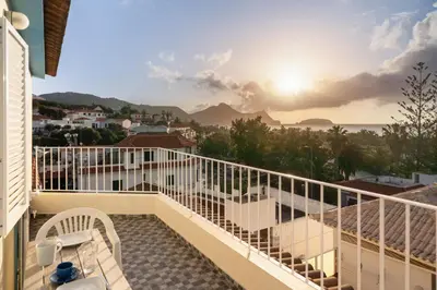 a balcony with a view of the ocean at Fontinha by An Island Apart in Porto Santo