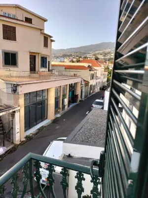 a view of a street from a balcony at Hortasol B in Funchal