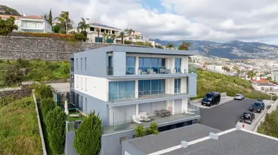 an aerial view of a house at The View residence in Funchal