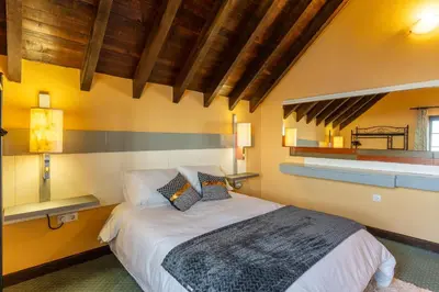 a large room with a large rock climbing wall at Sunset Village by Holiday Rental Madeira in São Jorge