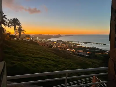 a view of the ocean at sunset from a house at Sao Lourenco in Caniçal