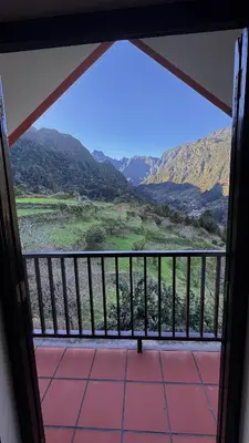 a view from the balcony of a house at Casa dos Lamaceiros in São Vicente