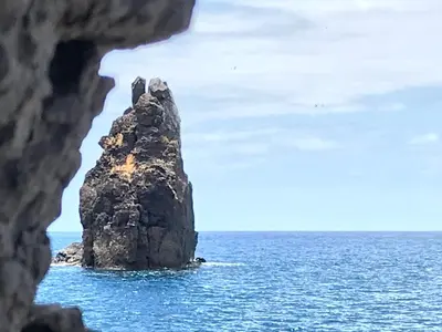 a rock in the middle of the ocean at Апартаменты 303 - Studio in Funchal